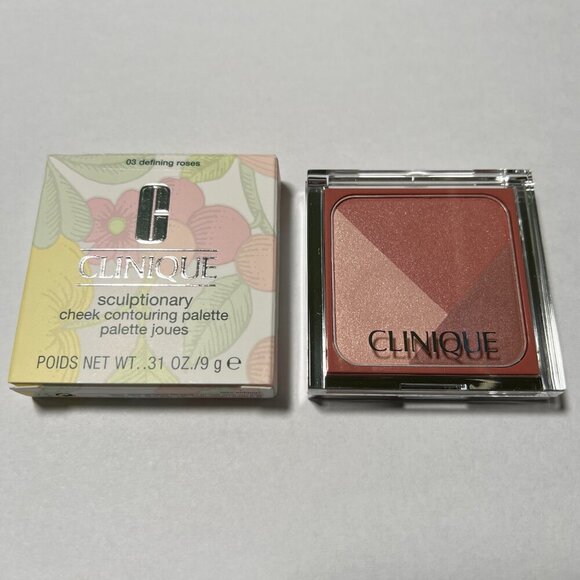 Clinique Sculptionary Cheek Contouring Palette Shade 03 Defining ROSES Blush - Picture 3 of 4